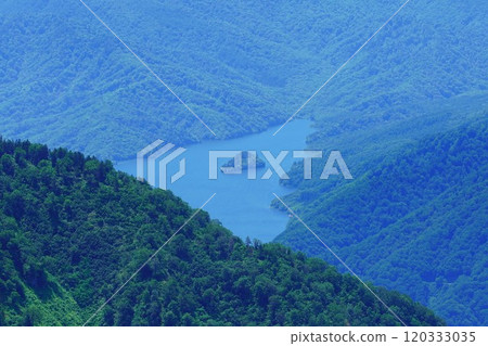 Lake Arimine seen from Mount Kuwazaki 120333035
