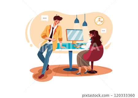 Business peoples discussion 120333360