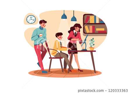 Business peoples discussion Business peoples discussion 120333363