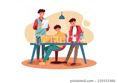 Business peoples discussion 120333366