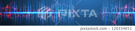 Big Data futuristic, technology light design. Vector datum digital background. Illustration innovation of data system. Hand drawn illustration. 120334651