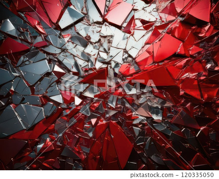 [AI圖像] 破碎的紅色玻璃 120335050