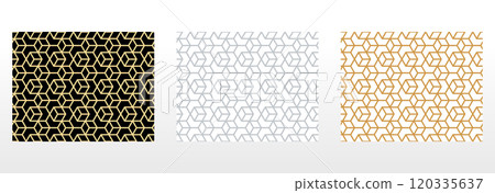 Set of abstract geometric patterns. Seamless vector backgrounds. Colored ornaments Graphic modern patterns Simple lattice graphic design Set of abstract geometric patterns. Seamless vector backgrounds. Colored ornaments Graphic modern patterns Simple lattice graphic design 120335637