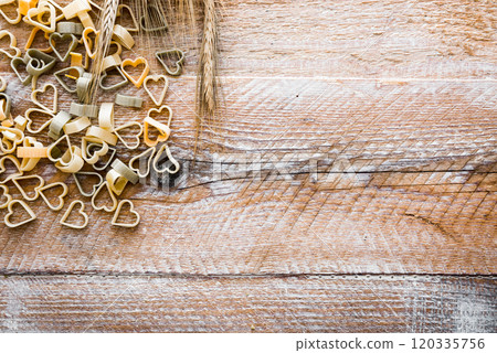 Herart shaped pasta 120335756