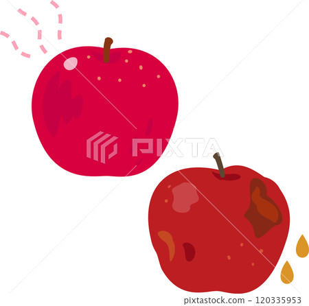 熟蘋果和爛蘋果 120335953