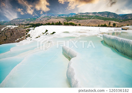 Pamukkale in Turkey Pamukkale in Turkey 120336182