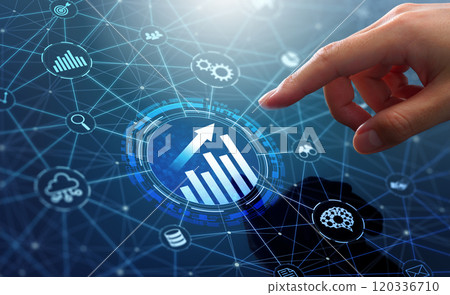 Technology-driven business growth and data analytics. Data science for efficiency and productivity analysis. Network 120336710