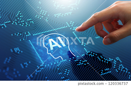 Generative AI artificial intelligence and machine learning machine learning technology image. Generative AI artificial intelligence and machine learning machine learning technology image. 120336737