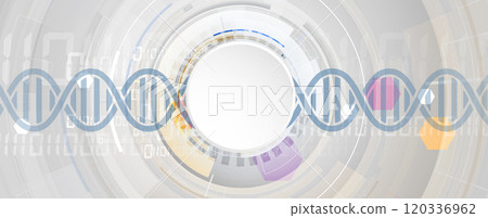 DNA science and medical background concept 120336962