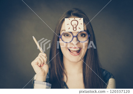 Woman thinking seeks a solution Woman thinking seeks a solution 120337120