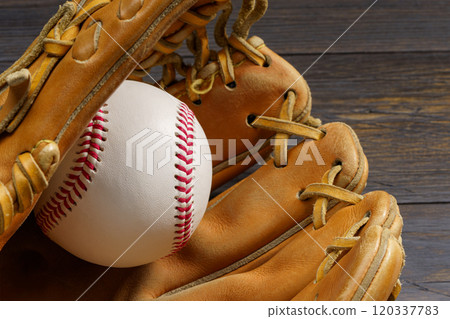 Baseball and glove Baseball and glove 120337783