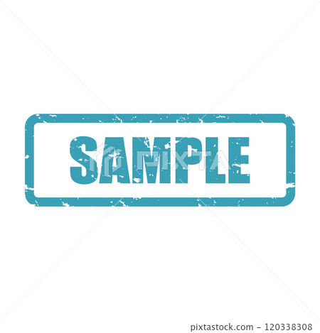 Stamp SAMPLE Light blue Stylish 120338308