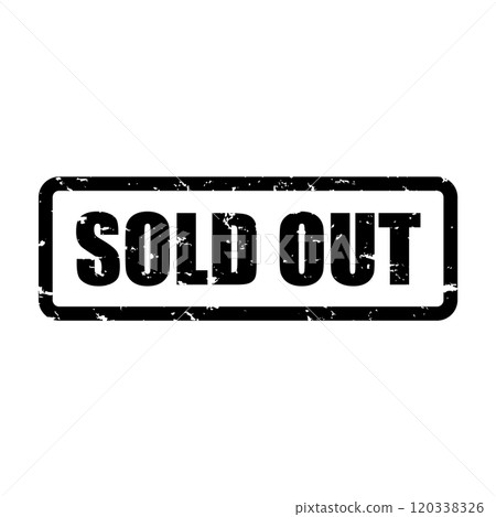 Stamp SOLD OUT Sold out Black text Stylish 120338326