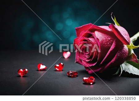 valentine's day in black and red valentine's day in black and red 120338850