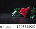 valentine's day in black and red 120338925