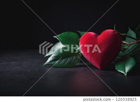 valentine's day in black and red 120338925