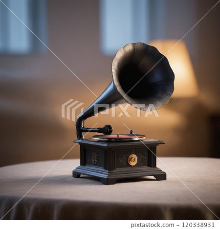 vintage antique gramophone 120338931
