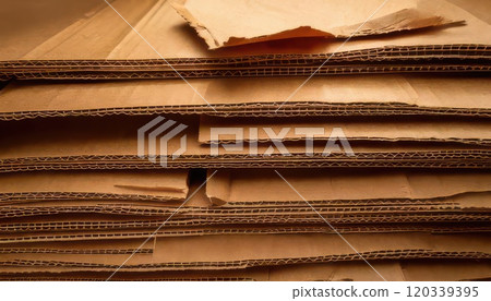 AI image: A pile of cardboard boxes 120339395