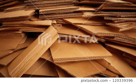 AI image: A pile of cardboard boxes 120339396