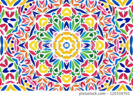 Bright colorful abstract pattern on white background Bright colorful abstract pattern on white background 120339701
