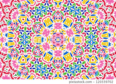 Bright colorful abstract pattern on white background Bright colorful abstract pattern on white background 120339702