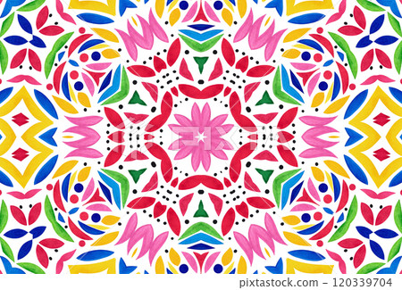 Bright colorful abstract pattern on white background Bright colorful abstract pattern on white background 120339704