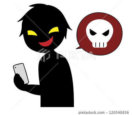 拿著智慧型手機的小人黑色剪影圖片素材 拿著智慧型手機的小人黑色剪影圖片素材 120340856