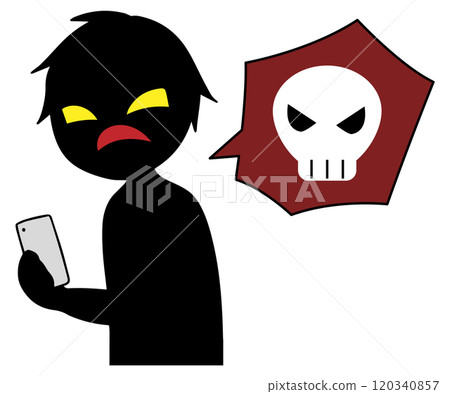 拿著智慧型手機的小人黑色剪影圖片素材 拿著智慧型手機的小人黑色剪影圖片素材 120340857