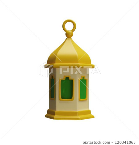 3D realistic lantern decoration with hanging, Ketupat for happy Eid Mubarak, vector Islamic Ramadan religion symbol 3D realistic lantern decoration with hanging, Ketupat for happy Eid Mubarak, vector Islamic Ramadan religion symbol 120341063