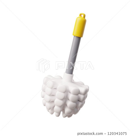 Plastic toilet brush. 3d icon. 120341075