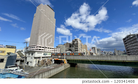大阪市城東區JR京橋站南口週邊景觀 大阪市城東區JR京橋站南口週邊景觀 120341408