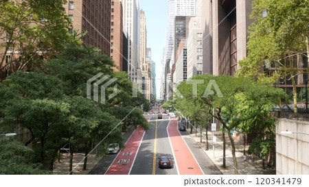 New York City Manhattan Midtown urban architecture. Chrysler building, 42 street skyscraper, USA. New York City Manhattan Midtown urban architecture. Chrysler building, 42 street skyscraper, USA. 120341479