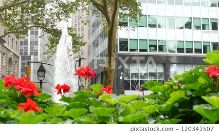 New York City Manhattan Downtown Financial District, USA. Buildings, Broadway street, Bowling Green. 120341507