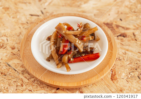Kinpira of Jerusalem artichoke Kinpira of Jerusalem artichoke 120341917