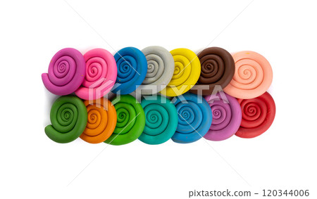 Plasticine Elements Isolated, Modeling Material Clay Pieces, Creativity Clay Dough, Plasticine on White Plasticine Elements Isolated, Modeling Material Clay Pieces, Creativity Clay Dough, Plasticine on White 120344006