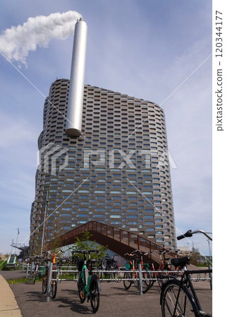 plant, factory, chimney 120344177