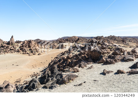 Lava Fields, Pumice Volcano Stones Texture, Volcanic Pumice Pattern, Pieces of Lava, Basalt Extrusive Igneous Rock Lava Fields, Pumice Volcano Stones Texture, Volcanic Pumice Pattern, Pieces of Lava, Basalt Extrusive Igneous Rock 120344249