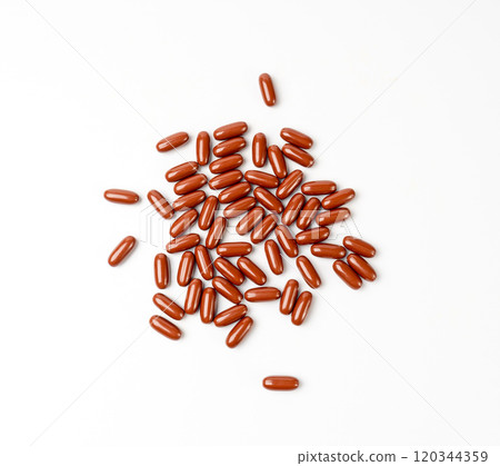 Cranberry Capsules, Garlic Extract Pills, Herbal Capsules Isolated, Analgesic Aluminum Blister, Painkiller Drugs 120344359
