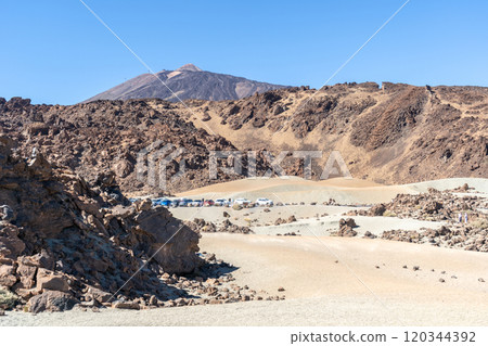 Lava Fields, Pumice Volcano Stones Texture, Volcanic Pumice Pattern, Pieces of Lava, Basalt Extrusive Igneous Rock 120344392