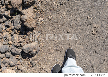 Lava Fields, Pumice Volcano Stones Texture, Volcanic Pumice Pattern, Pieces of Lava, Basalt Extrusive Igneous Rock 120344394