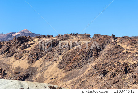 Lava Fields, Pumice Volcano Stones Texture, Volcanic Pumice Pattern, Pieces of Lava, Basalt Extrusive Igneous Rock 120344512