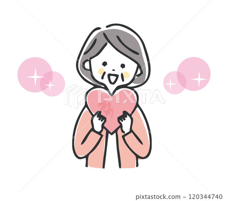 內心平靜和感情的圖像插圖 內心平靜和感情的圖像插圖 120344740