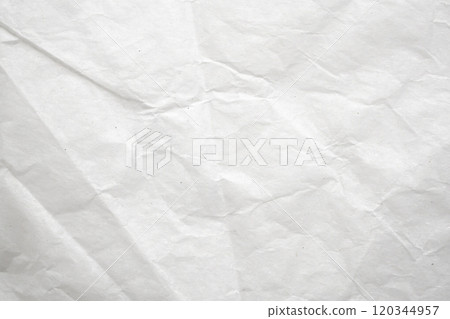 Abstract white crumpled and creased recycle paper texture background Abstract white crumpled and creased recycle paper texture background 120344957