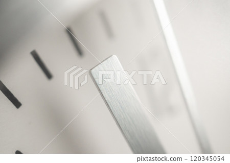 close up of silver metal clock close up of silver metal clock 120345054