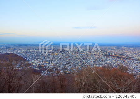 Sapporo as seen from Mt. Moiwa Observatory Sapporo as seen from Mt. Moiwa Observatory 120345403