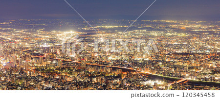Sapporo as seen from Mt. Moiwa Observatory 120345458