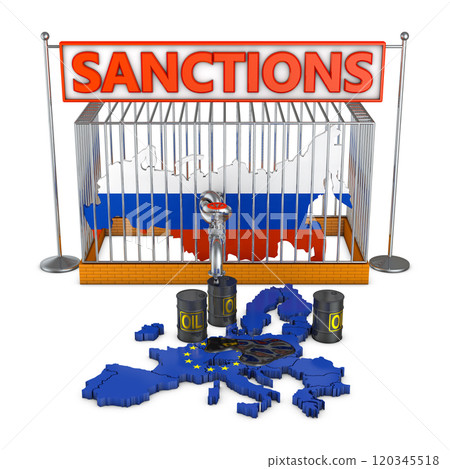 Russia in a cage and European Union 120345518