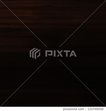Square background image of dark black-brown fine grain pine board 120346048