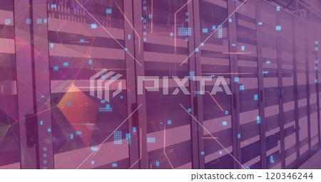 Image of digital data processing over computer servers Image of digital data processing over computer servers 120346244