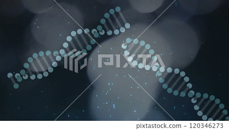 DNA strands and particles, scientific data processing DNA strands and particles, scientific data processing 120346273